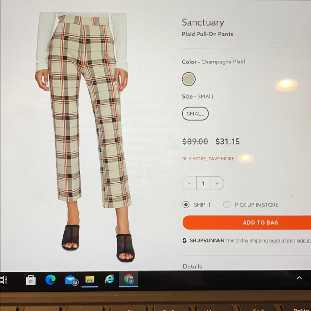Sanctuary Plaid Pants